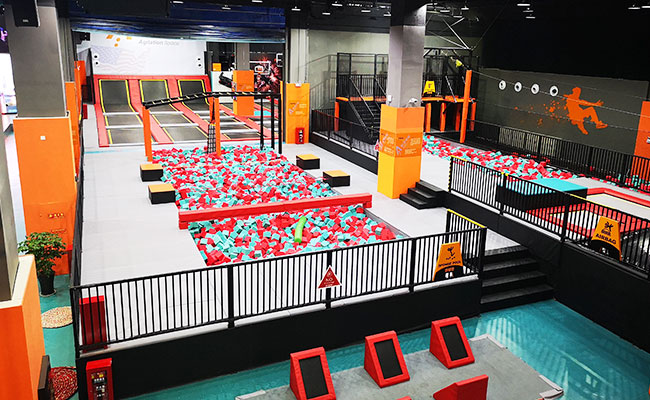 Commercial Indoor Trampoline Park Equipment with Ninja Warrior Course